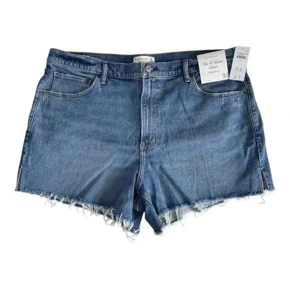 Abercrombie & Fitch Pants - Abercrombie & Fitch High Rise 4" Mom Short - NWT - Size 34